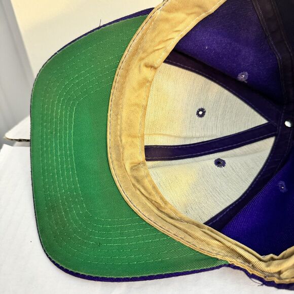 Vintage Minnesota Vikings 90s Script Snapback Sports Specialties Hat Adjustable - Picture 8 of 10